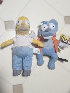 Simpsons Homer and Itchy Plush